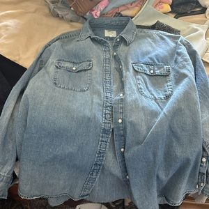 Aerie Boyfriend Denim Shirt